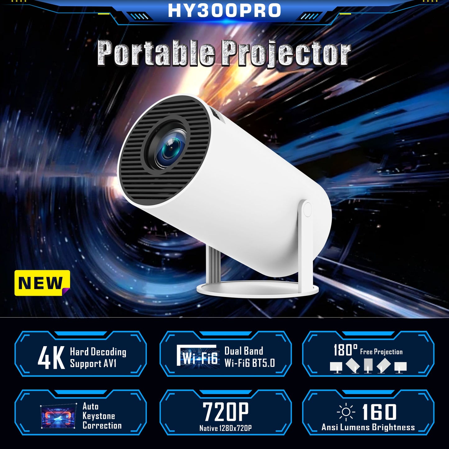 PROYECTOR ULTRA HD ANDROID. MD-12600