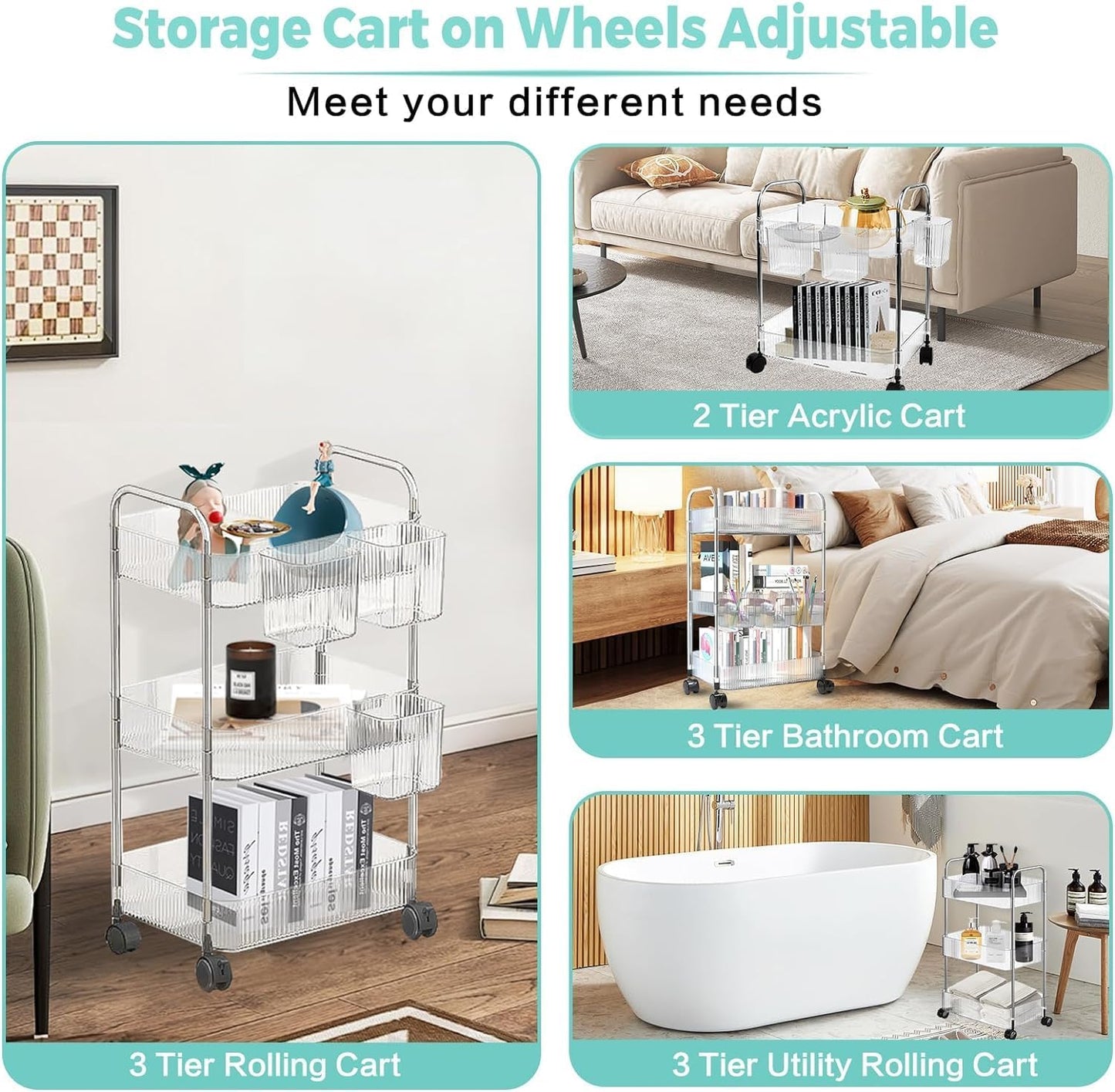 ESTANTE DE ALMACENAMIENTO TRANSPARENTE