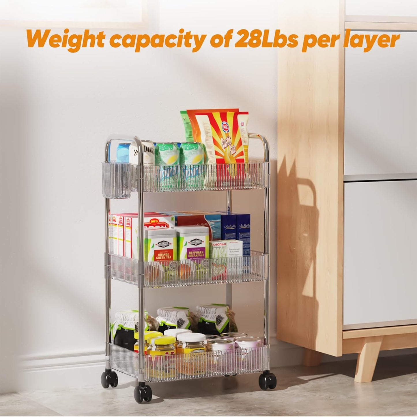 ESTANTE DE ALMACENAMIENTO TRANSPARENTE