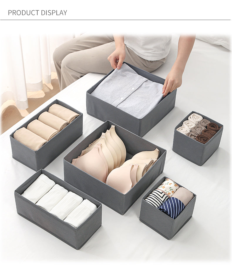 SET DE ORGANIZADOR DE ROPA 6 PZ