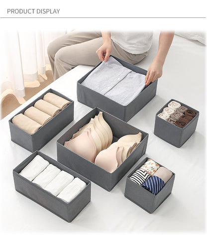 SET DE ORGANIZADOR DE ROPA 6 PZ