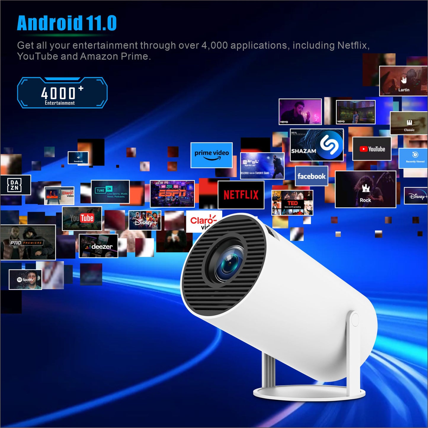PROYECTOR ULTRA HD ANDROID. MD-12600