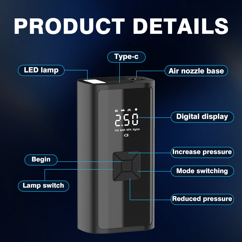 COMPRESOR DE AIRE CON WIRELESS DIGITAL EG-216 – Universal Shop