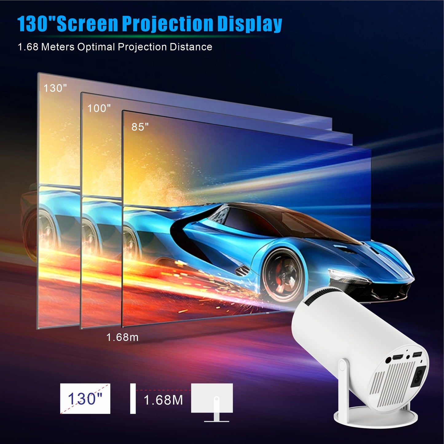 PROYECTOR ULTRA HD ANDROID. MD-12600