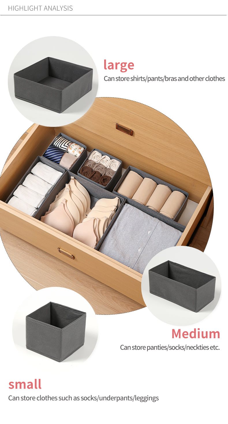 SET DE ORGANIZADOR DE ROPA 6 PZ