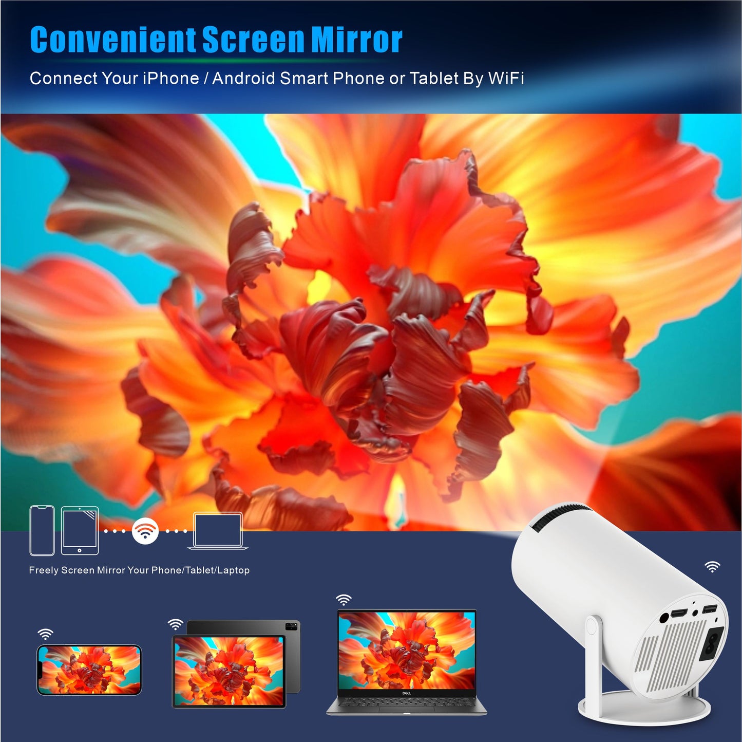 PROYECTOR ULTRA HD ANDROID. MD-12600