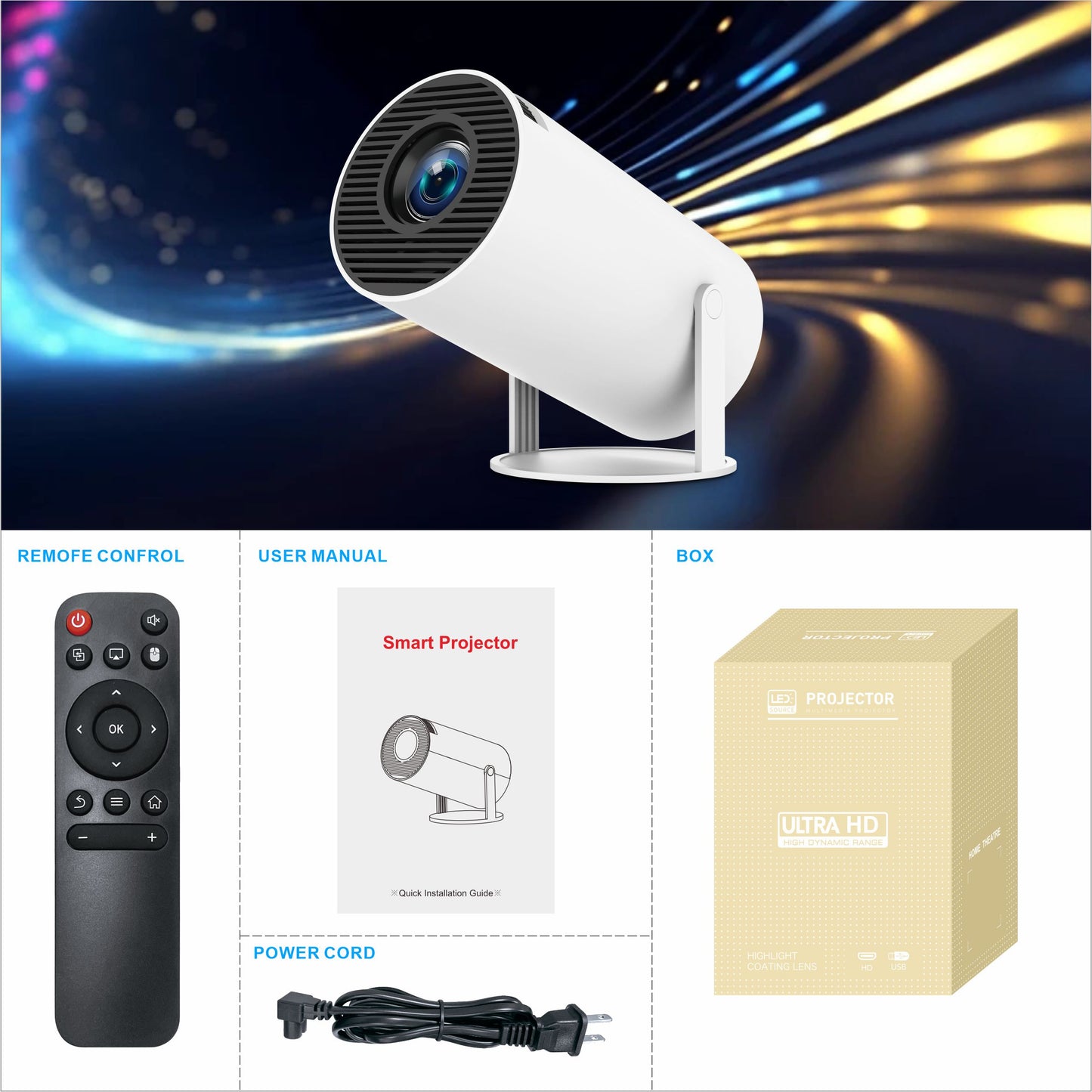 PROYECTOR ULTRA HD ANDROID. MD-12600