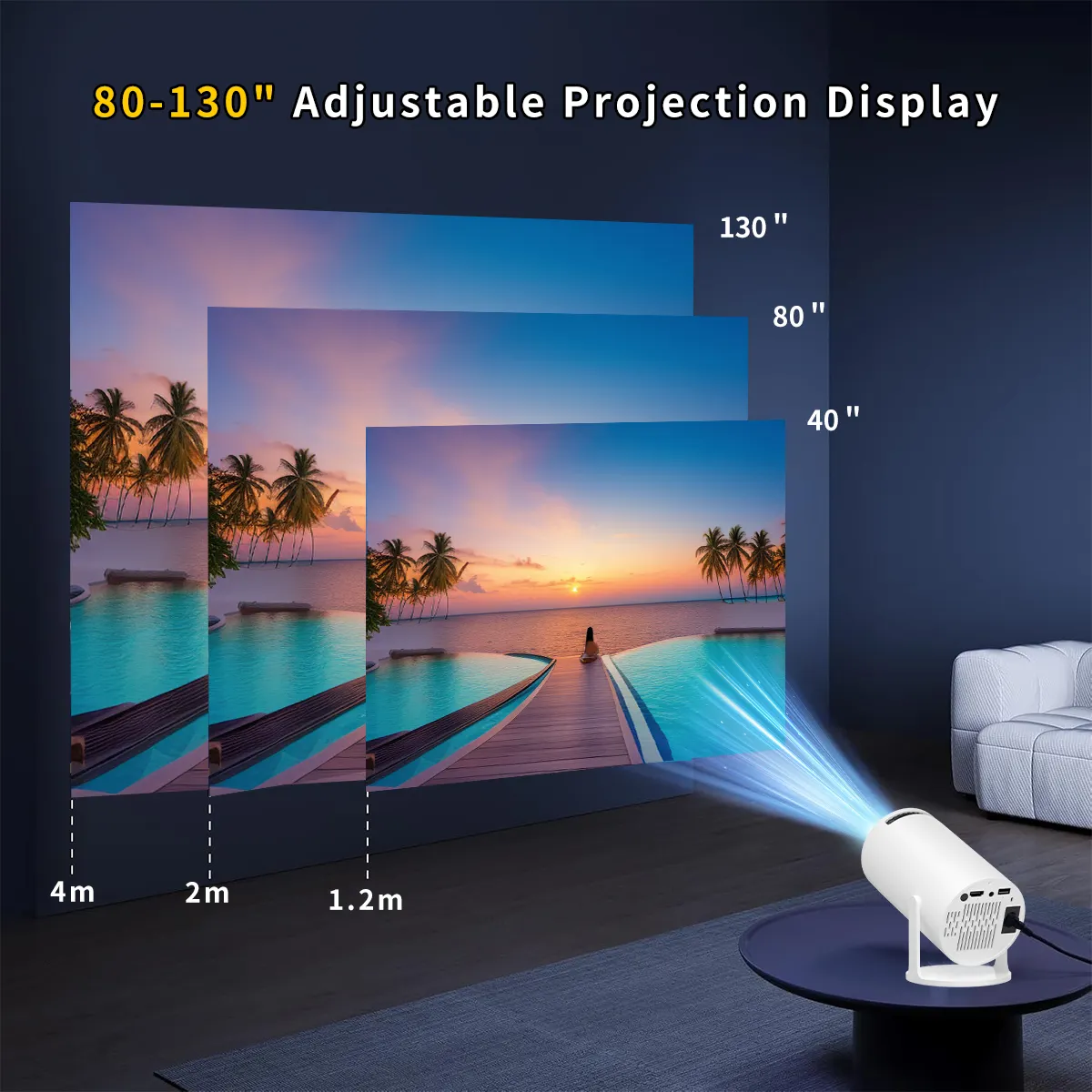 PROYECTOR ULTRA HD ANDROID. MD-12600