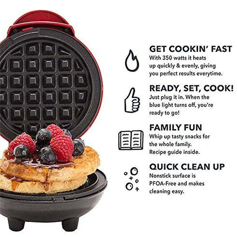 MINI MÁQUINA ELÉCTRICA PARA WAFFLES