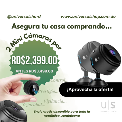 MINI CÁMARA A9 1080P INALAMBRICA WIFI - SMART HOME VIGILANCIA